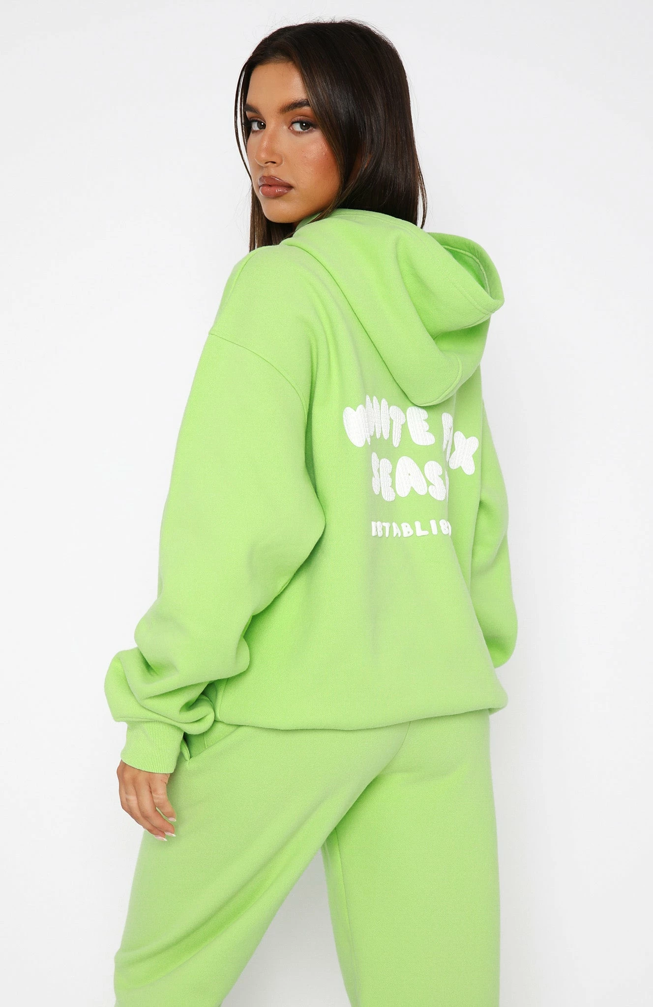 The Main Season Oversized Hoodie Neon Green 4 The Main Season Oversized Hoodie Neon Green - Image 4
