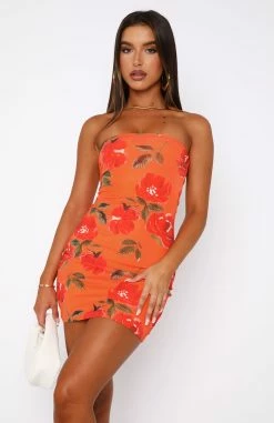 Carry It Well Strapless Mini Dress Spicy Rose -Outlet The Lounge Vibe Store 16.03.2321800