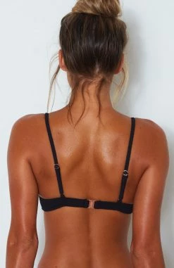 Hacienda Bikini Top Black Rib -Outlet The Lounge Vibe Store 17 01 18custom name 64 1
