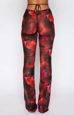Rhythm Of The Night Pants Pink Flame Print -Outlet The Lounge Vibe Store 17.02.22 273