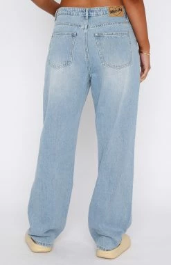 With You Low Rise Wide Leg Jeans Vintage Mid Blue -Outlet The Lounge Vibe Store 17.11.2214357