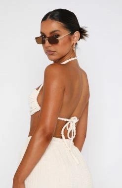 Once Again Terry Crop Cream -Outlet The Lounge Vibe Store 17.11.2214603