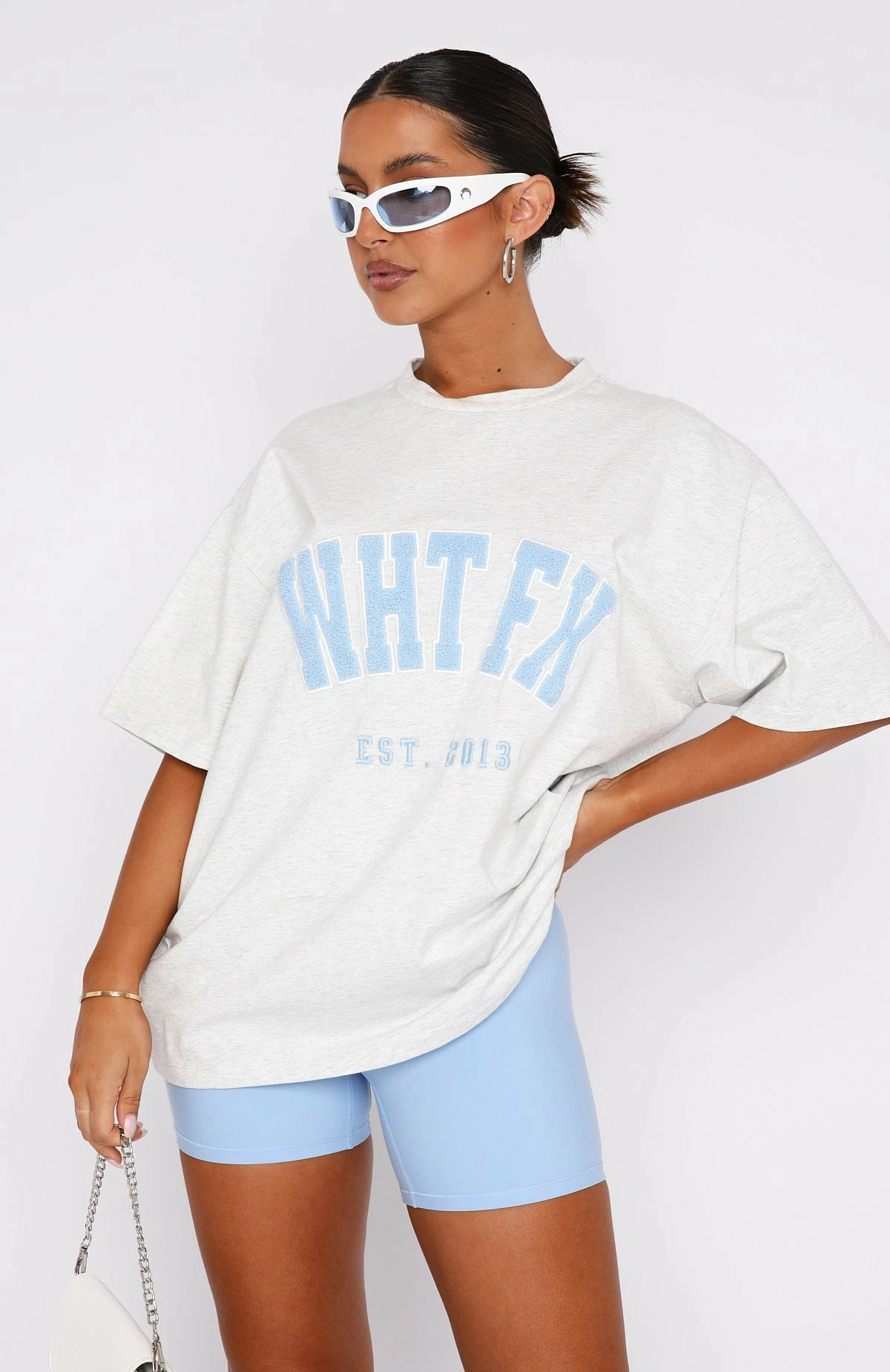 Give It Away Oversized Tee Grey Marle 2 Give It Away Oversized Tee Grey Marle - Image 2