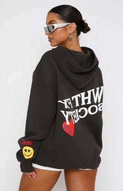 System Overload Oversized Hoodie Charcoal -Outlet The Lounge Vibe Store 17.11.2214958