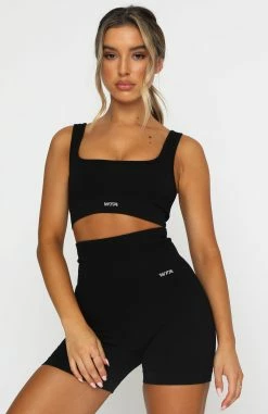 Seamless High Waisted Shorts Black -Outlet The Lounge Vibe Store 18.01.21 552