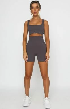Seamless High Waisted Shorts Shadow -Outlet The Lounge Vibe Store 18.01.21 631