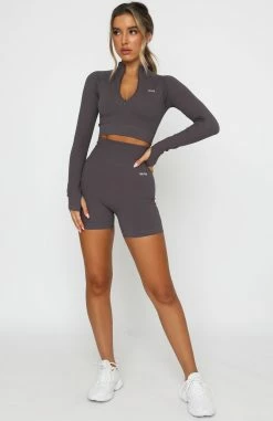 Seamless Long Sleeve Sports Crop Shadow 11 Seamless Long Sleeve Sports Crop Shadow -Outlet The Lounge Vibe Store 18.01.21 656