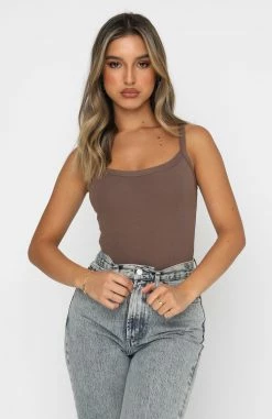 Hang On To Love Bodysuit Mocha -Outlet The Lounge Vibe Store 18.05.21 691