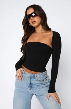 Get Inspired Bolero Top Set Black -Outlet The Lounge Vibe Store 18.05.2328460