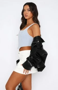 Present Yourself Denim Bustier Light Blue Wash 6 Present Yourself Denim Bustier Light Blue Wash -Outlet The Lounge Vibe Store 18.05.2329231