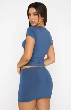 New Lover Baby Tee Allure Blue -Outlet The Lounge Vibe Store 18.08.22 111