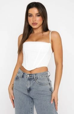 Out Of Focus Bustier White -Outlet The Lounge Vibe Store 18.08.22 132