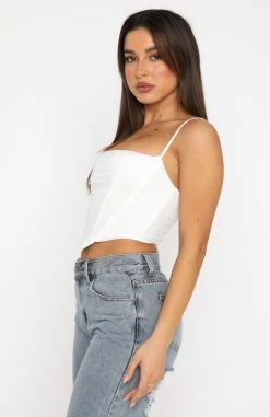 Out Of Focus Bustier White -Outlet The Lounge Vibe Store 18.08.22 133