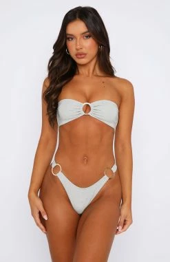 Thasos Bandeau Bikini Top Silver -Outlet The Lounge Vibe Store 18.08.2349186
