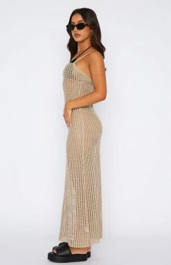 Love Her Style Knit Maxi Dress Oat -Outlet The Lounge Vibe Store 18.08.2349900