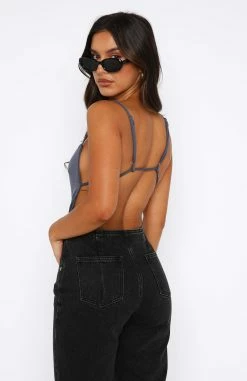 Start Dreaming Bodysuit Steel -Outlet The Lounge Vibe Store 18.08.2350215