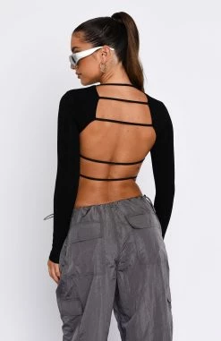 Sort It Out Long Sleeve Crop Black 7 Sort It Out Long Sleeve Crop Black -Outlet The Lounge Vibe Store 19.01.231125