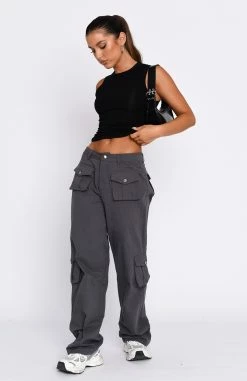 Clear My Mind Pants Charcoal -Outlet The Lounge Vibe Store 19.01.231213