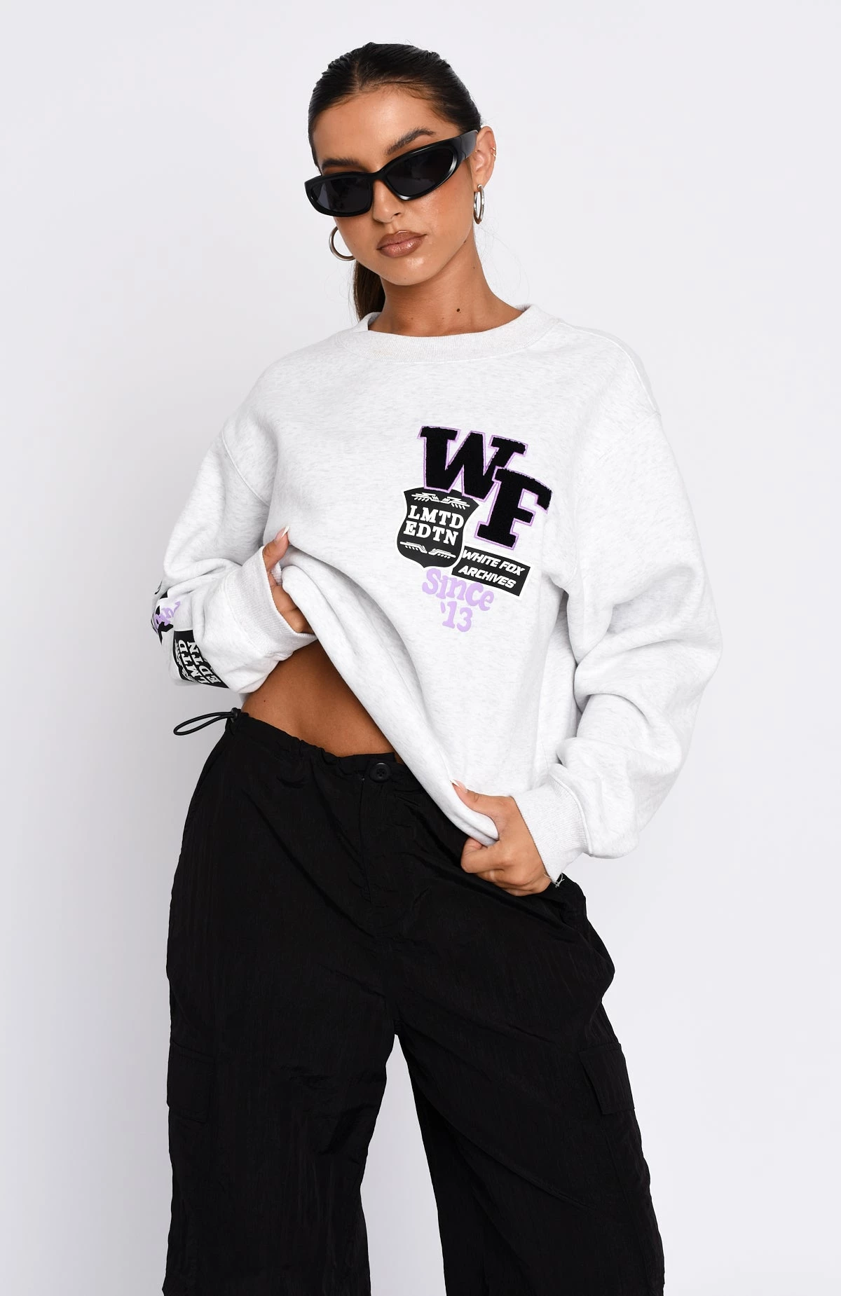 Part Of History Oversized Sweater Grey Marle 2 Part Of History Oversized Sweater Grey Marle - Image 2