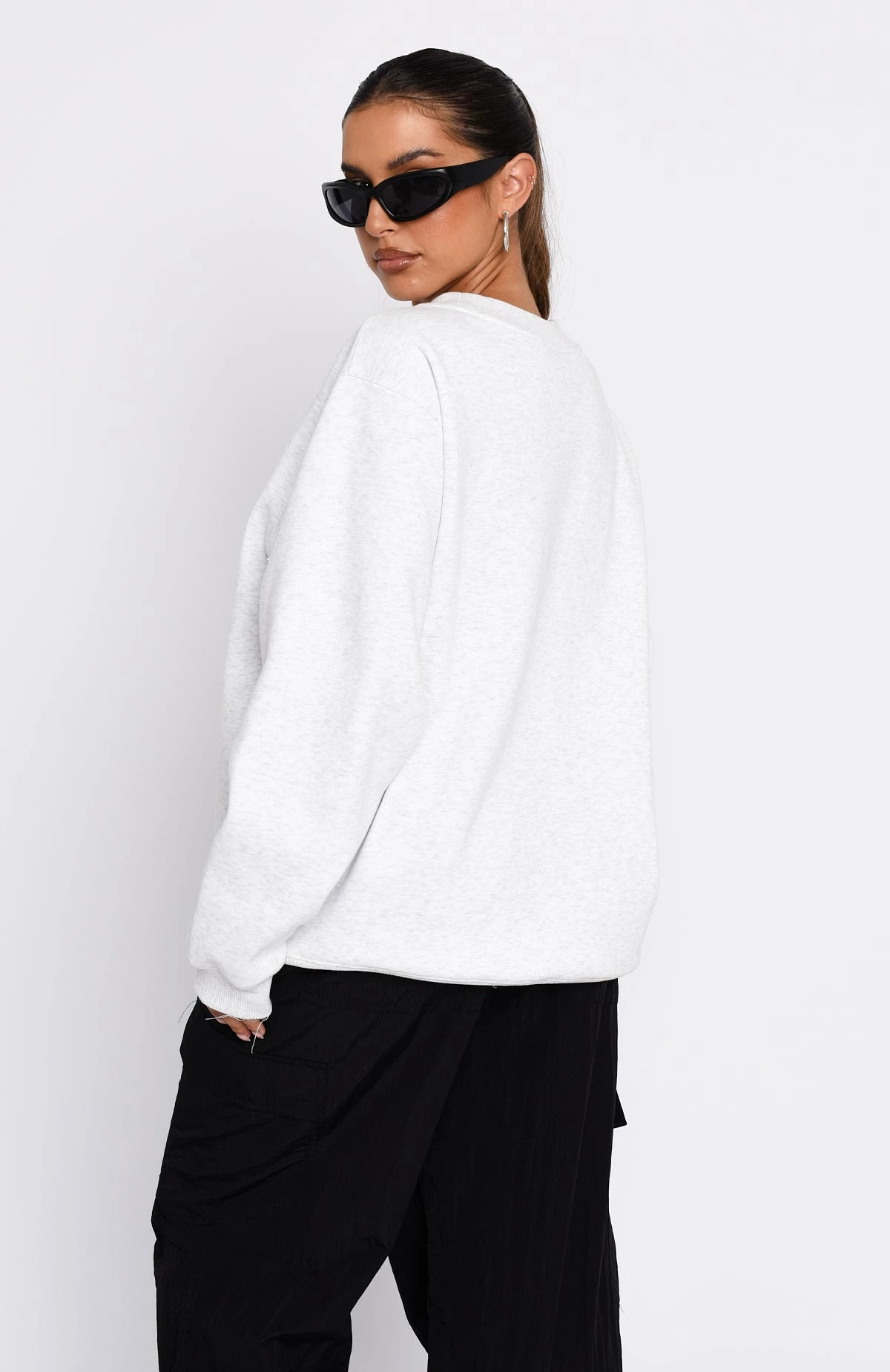 Part Of History Oversized Sweater Grey Marle 4 Part Of History Oversized Sweater Grey Marle - Image 4