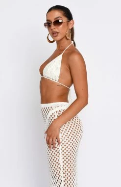 Hold On Crochet Bikini Top Off White -Outlet The Lounge Vibe Store 19.01.231616
