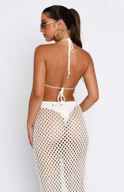 Hold On Crochet Bikini Top Off White -Outlet The Lounge Vibe Store 19.01.231619