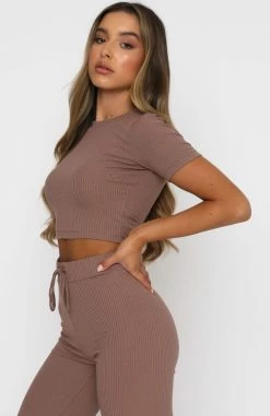 It's Meant To Be Crop Chocolate 9 It's Meant To Be Crop Chocolate -Outlet The Lounge Vibe Store 19.11.20 1761