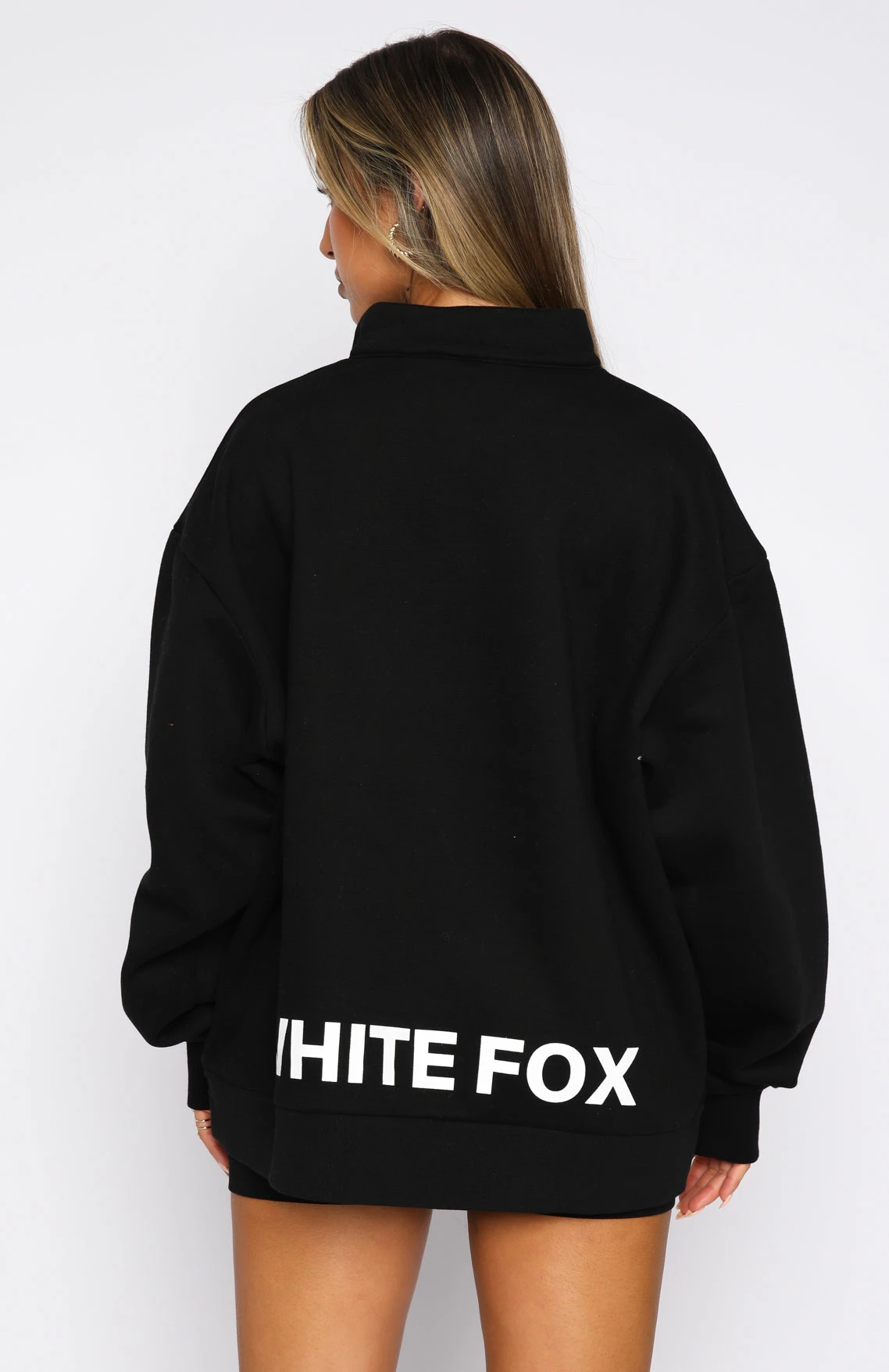 Caught Up With You Zip Front Sweater Black 4 Caught Up With You Zip Front Sweater Black - Image 4