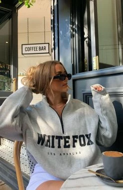 High Standard Zip Front Sweater Grey Marle -Outlet The Lounge Vibe Store 195374680 920303875425729 5008182522697785655 n