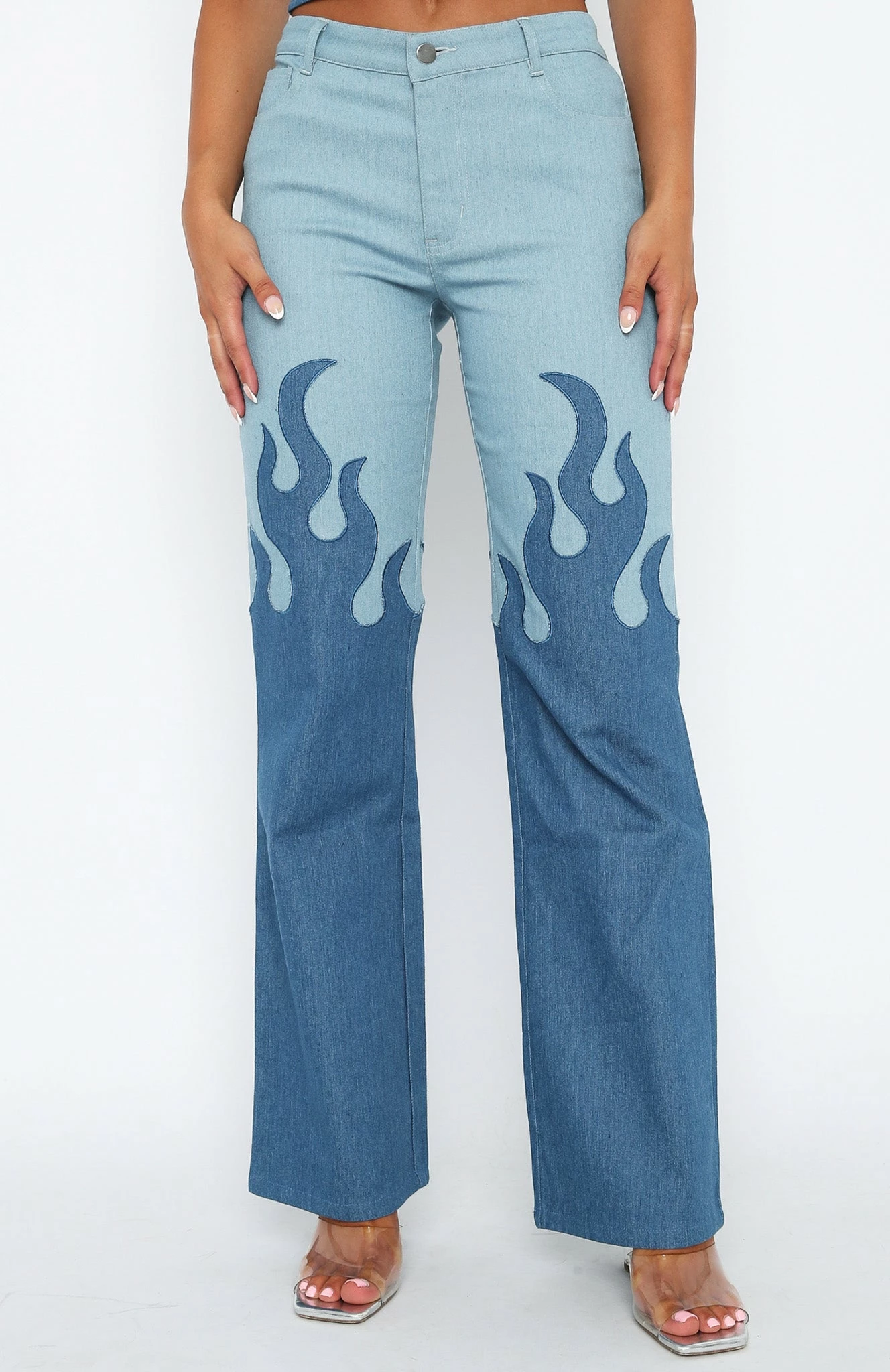 Don't Let Them Pants Denim Flame 2 Don't Let Them Pants Denim Flame - Image 2