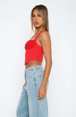 Stay Tonight Bustier Red 7 Stay Tonight Bustier Red -Outlet The Lounge Vibe Store 2.3.2310366