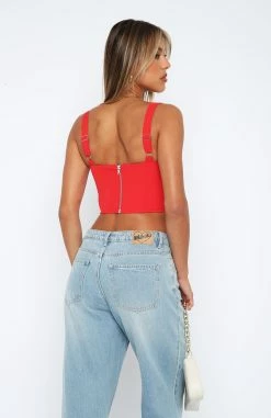 Stay Tonight Bustier Red 8 Stay Tonight Bustier Red -Outlet The Lounge Vibe Store 2.3.2310368