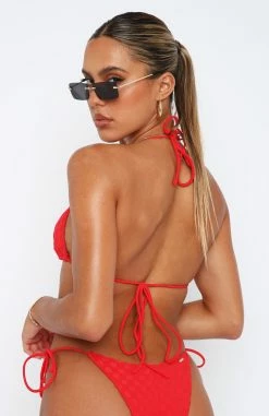 Take Me To The Ocean Bikini Top Red Terry 8 Take Me To The Ocean Bikini Top Red Terry -Outlet The Lounge Vibe Store 2.3.2311314