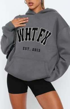 Give It Away Oversized Hoodie Charcoal -Outlet The Lounge Vibe Store 2.3.2311706