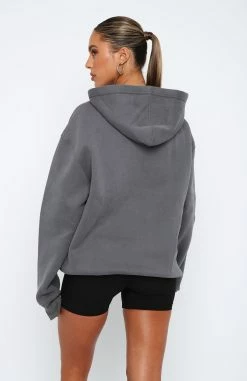 Give It Away Oversized Hoodie Charcoal -Outlet The Lounge Vibe Store 2.3.2311715