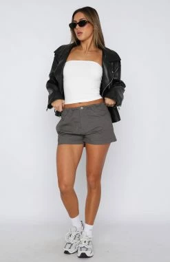 Skip The Line Shorts Charcoal -Outlet The Lounge Vibe Store 20.07.23 240610