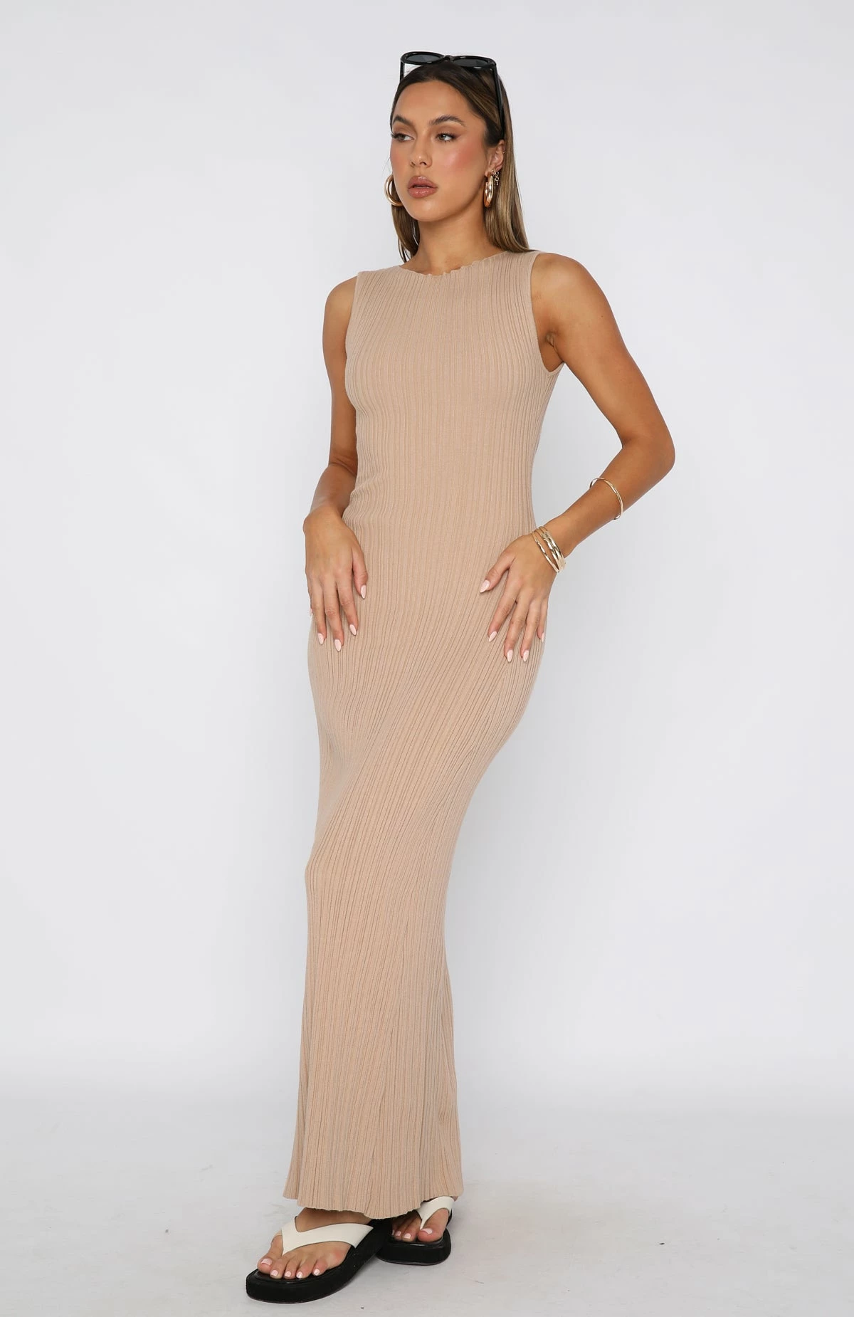 Tami Maxi Dress Beige 2 Tami Maxi Dress Beige - Image 2