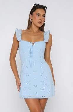 Summer Crush Mini Dress Baby Blue -Outlet The Lounge Vibe Store 20.07.23 241371