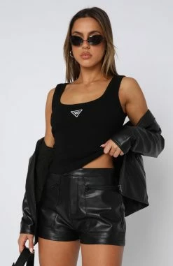 Talk To Me Nice Tank Black -Outlet The Lounge Vibe Store 20.07.23 241971