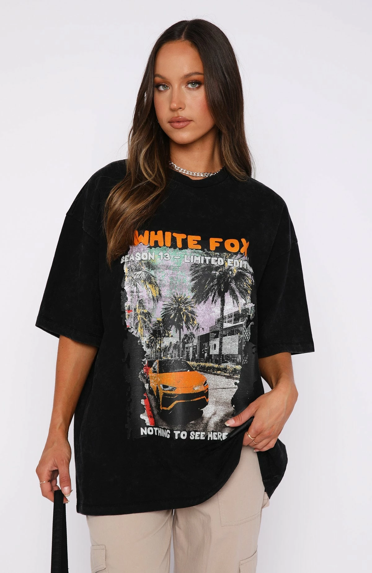 Season 13 Oversized Tee Black Acid Wash 2 Season 13 Oversized Tee Black Acid Wash - Image 2