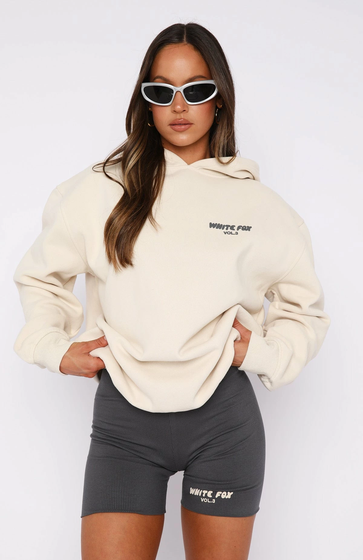 Offstage Ribbed Bike Shorts Charcoal 3 Offstage Ribbed Bike Shorts Charcoal - Image 3