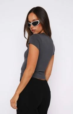 Too Blessed Tee Charcoal -Outlet The Lounge Vibe Store 20.09.224381