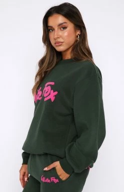 All Time Favourite Oversized Sweater Dark Green 8 All Time Favourite Oversized Sweater Dark Green -Outlet The Lounge Vibe Store 20.10.2210224