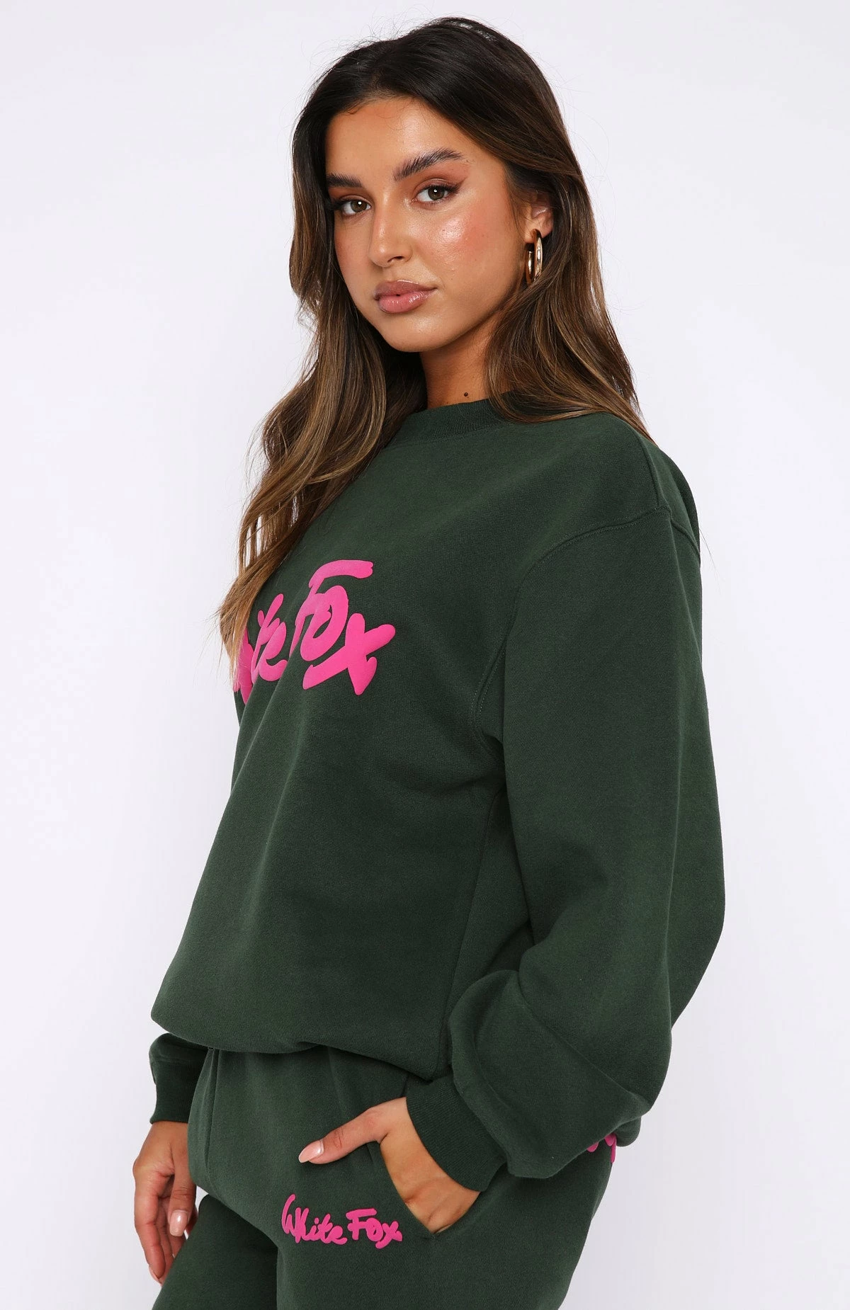 All Time Favourite Oversized Sweater Dark Green 3 All Time Favourite Oversized Sweater Dark Green - Image 3