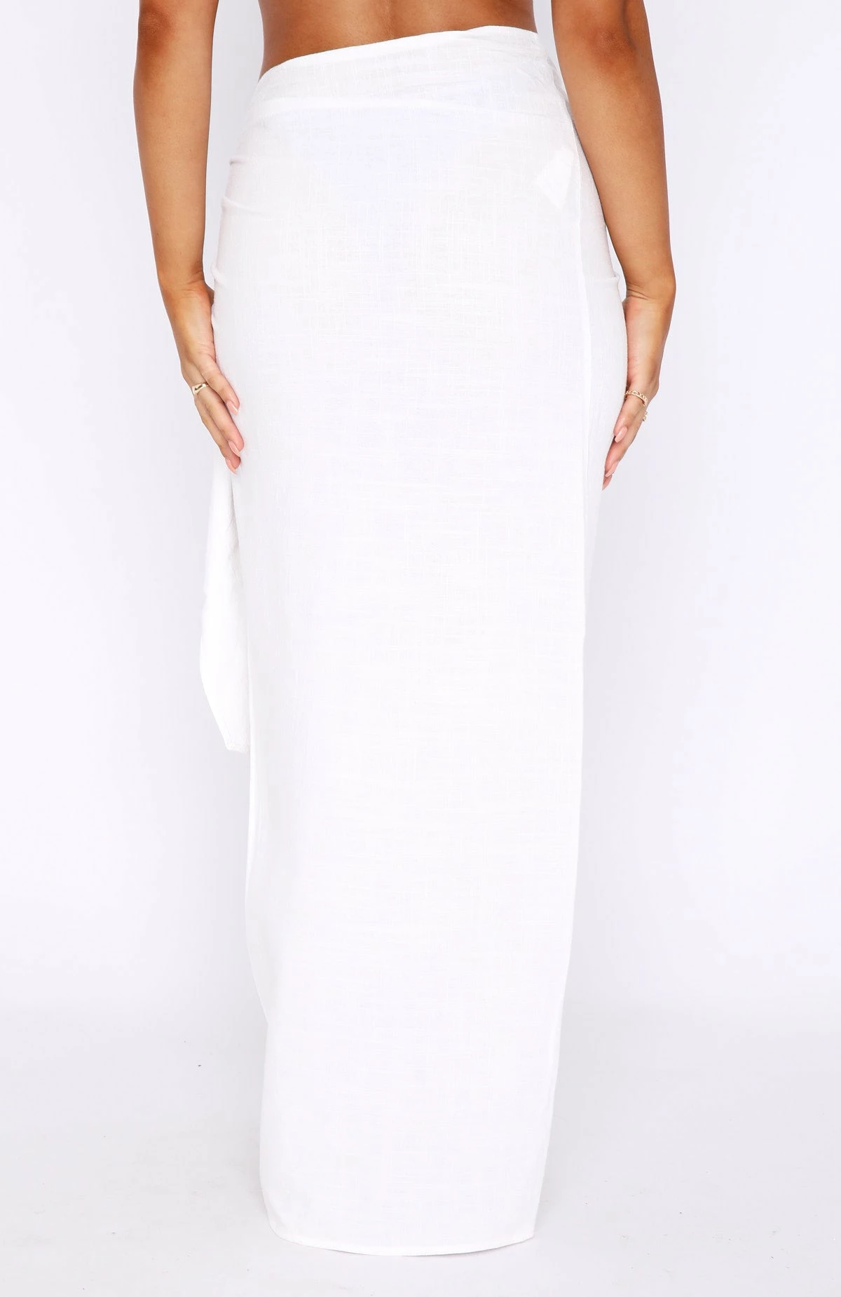 Soul So Sweet Maxi Sarong White 4 Soul So Sweet Maxi Sarong White - Image 4