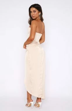 Everything You Want Midi Dress Champagne -Outlet The Lounge Vibe Store 20.10.229240