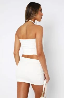 Mad At Me Strapless Top White -Outlet The Lounge Vibe Store 22.06.2334585