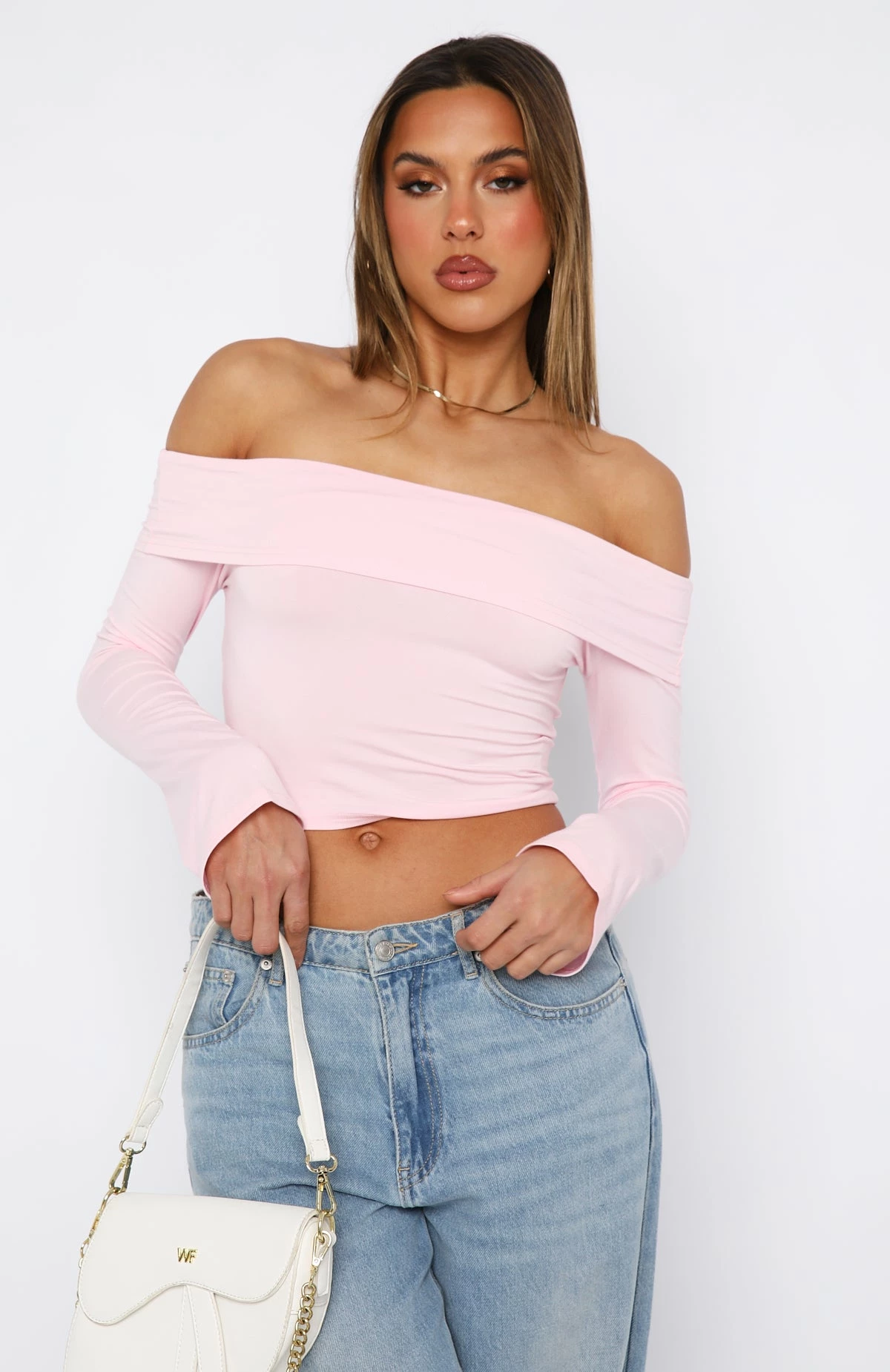 Keep Saying Sorry Long Sleeve Top Baby Pink 2 Keep Saying Sorry Long Sleeve Top Baby Pink - Image 2