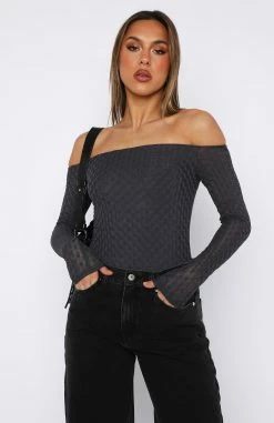 Twenty Eight Long Sleeve Bodysuit Steel -Outlet The Lounge Vibe Store 22.06.2335032