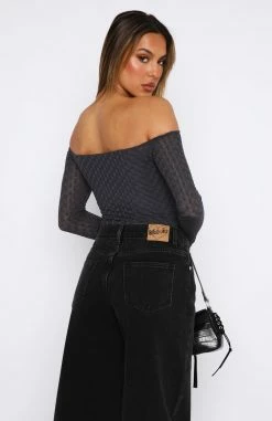 Twenty Eight Long Sleeve Bodysuit Steel -Outlet The Lounge Vibe Store 22.06.2335046